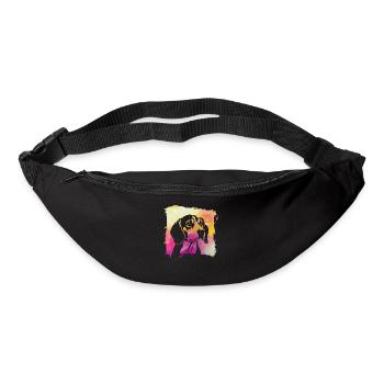 Beagle - Sac banane - noir - Devant