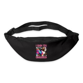 Je Shih Tzu pas je suis obsédé - Sac banane - noir - Devant