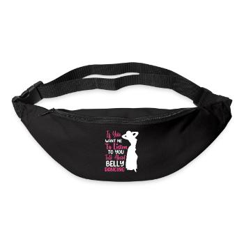 Citations de danse drôles Danseur drôle Raqs sharqi Swing - Sac banane - noir - Devant