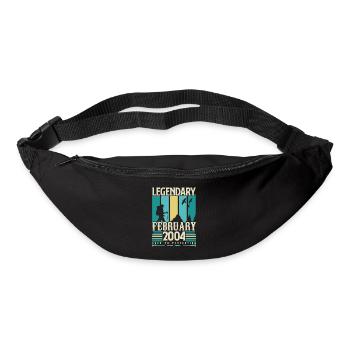 Cadeau Vintage Anniversaire Février 2004, février. - Sac banane - noir - Devant