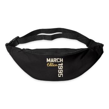 März 1995 Geburtstagsgeschenk März 1995 - Gürteltasche - Schwarz - Vorne