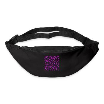 Pink Star Gift Idea Pink - Bum bag - black - Front