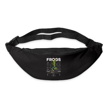 Rotäugiger Laubfrosch Streetwear Froschhüter - Gürteltasche - Schwarz - Vorne