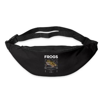 Gehörnter Frosch Streetwear Froschhüter - Gürteltasche - Schwarz - Vorne