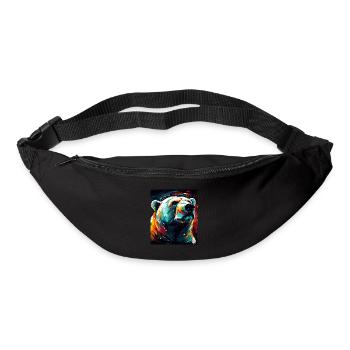 Polar Bear Portrait Polar Bear - Bum bag - black - Front