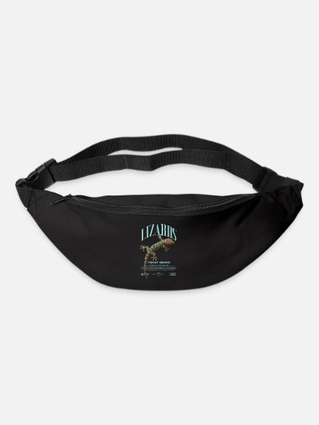 Tokay Gecko Modern Reptile Keeper Streetwear - Gürteltasche - Schwarz