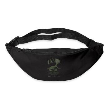 Moniteur d’arbre vert Streetwear gardien de lézard - Sac banane - noir - Devant
