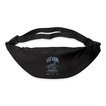 Moniteur d’arbre vert Streetwear gardien de lézard - Sac banane - noir - Devant