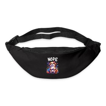 Dog Funny Saying Nope for Dog Lovers - Bum bag - black - Front