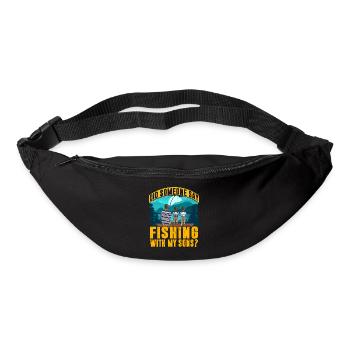 Did someone say fishing with my Sons? - Bum bag - black - Front