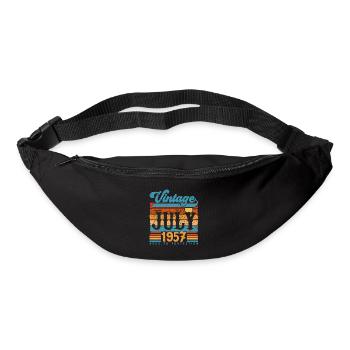 Juli 1957, Juli 1957 Geburtstagsgeschenk. - Gürteltasche - Schwarz - Vorne