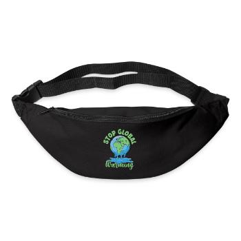 Stop Global Warming - Bum bag - black - Front