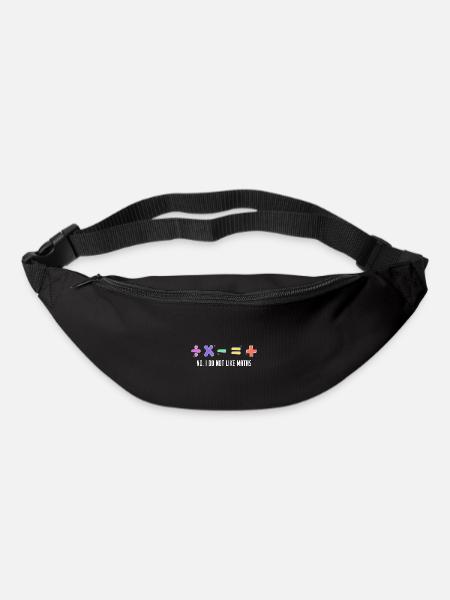 Lustiges Mathe-Sprichwort - Gürteltasche - Schwarz