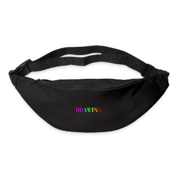 Dessin - Sac banane - noir - Devant