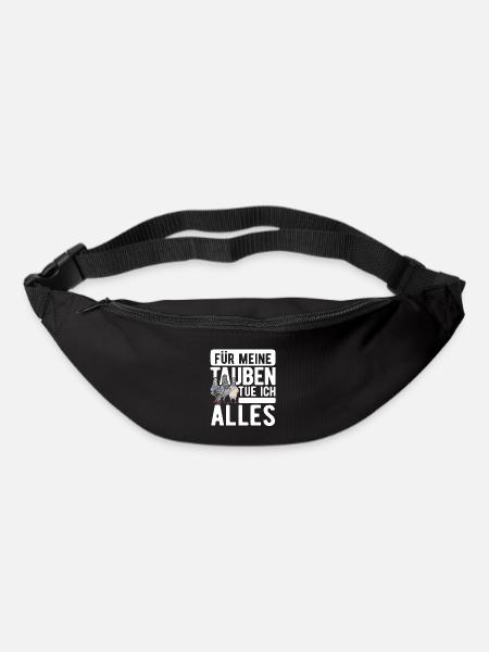 Für Meine Tauben Tue Ich Alles Tauben - Gürteltasche - Schwarz