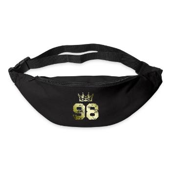 98 Couronne numérique - Sac banane - noir - Devant