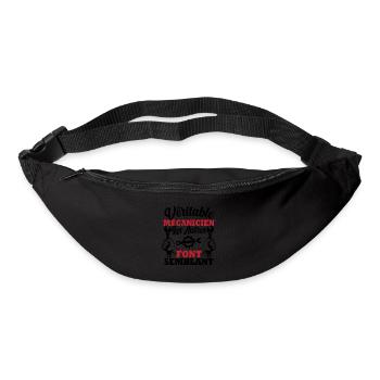 Véritable mécanicien les autres font semblant - Sac banane - noir - Devant