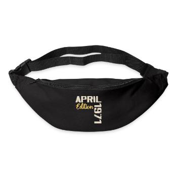 Anniversaire 53 Ans Avril 1971 Cadeau Anniversaire - Sac banane - noir - Devant