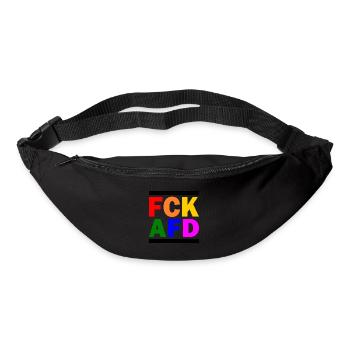 Fck afd - Gürteltasche - Schwarz - Vorne