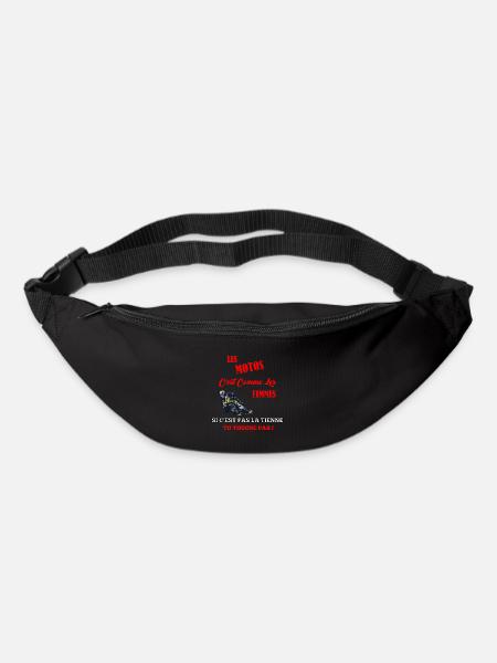 les motos citations drôles - Sac banane - noir