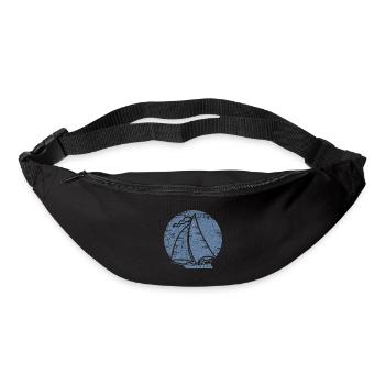 Voilier Voile - Sac banane - noir - Devant
