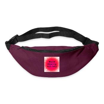 Maybe swearing will help - Bum bag - burgundy - Front