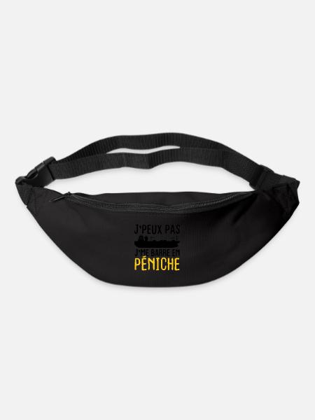 J'peux pas j'me barre en péniche - Sac banane - noir