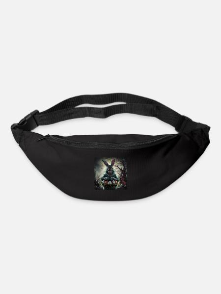 Horror Osterhase & Zombie Ostereier - Gürteltasche - Schwarz
