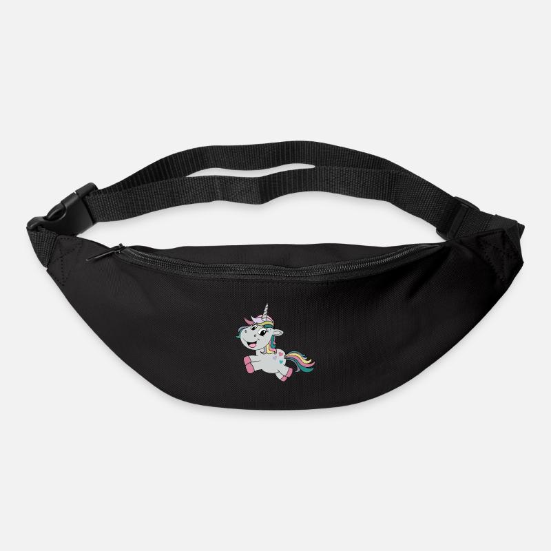 Einhorn - Gürteltasche - Schwarz
