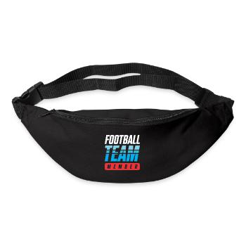 Équipe de football - Sac banane - noir - Devant