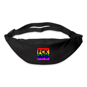 Fck afd - Sac banane - noir - Devant