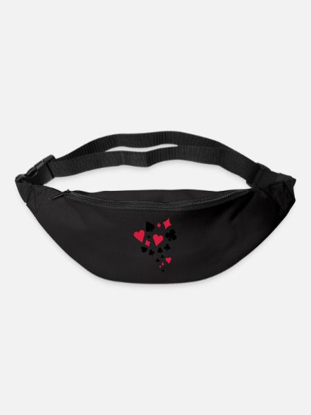 Poker - game - Bum bag - black