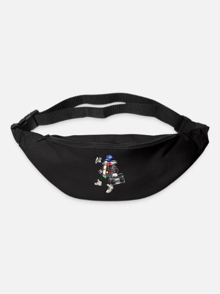 80s Retro Funky Design - Bum bag - black