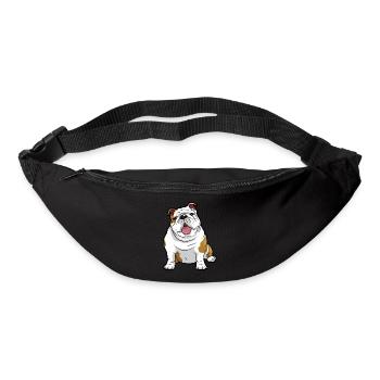English Bulldog Dog - Bum bag - black - Front