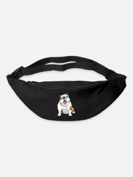 English Bulldog Dog - Bum bag - black