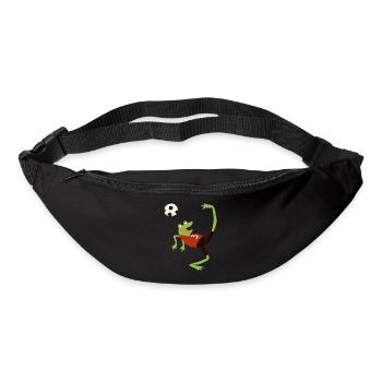Fussballfrosch - Gürteltasche - Schwarz - Vorne