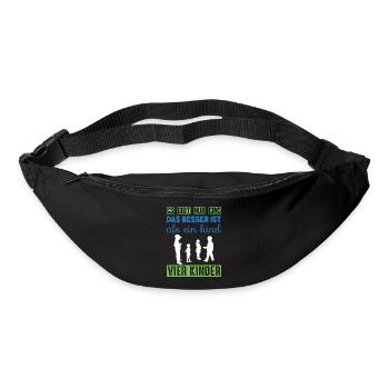 Vier Kinder - Gürteltasche - Schwarz - Vorne