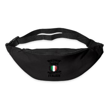 Ich brauche keine Therapie ich muss nach Italien - Gürteltasche - Schwarz - Vorne