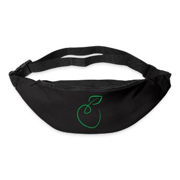 Apfel - Gürteltasche - Schwarz - Vorne