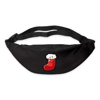 Smiley Christmas Stocking - Sac banane - noir - Devant