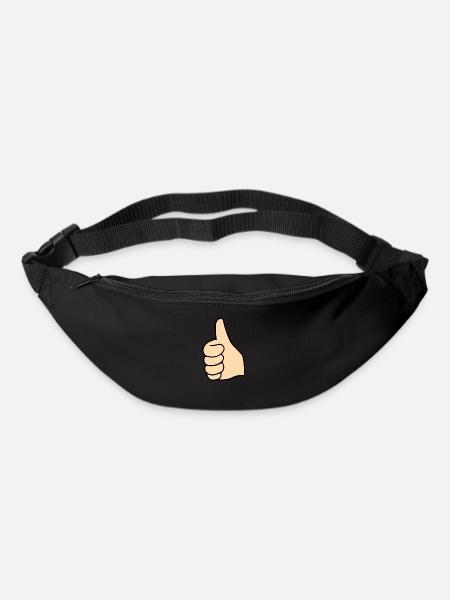 Daumen hoch - Gürteltasche - Schwarz