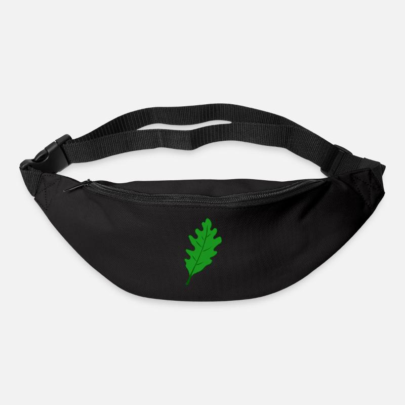 Eiche - Eichenblatt - Gürteltasche - Schwarz