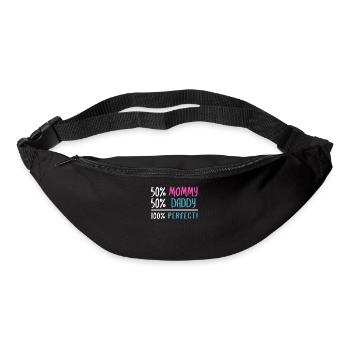 50 Mama 50 Papa 100 Perfekt - Gürteltasche - Schwarz - Vorne