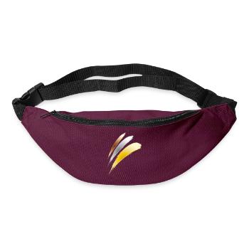 gold silver bronze - Bum bag - burgundy - Front