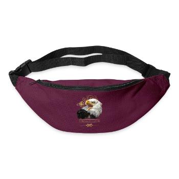 Bald eagle - Bum bag - burgundy - Front