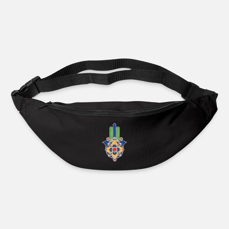 khamssa kabyle schmuck - Gürteltasche - Schwarz