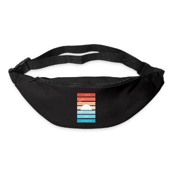I Love Sunsets Quote for Beach Lovers - Bum bag - black - Front