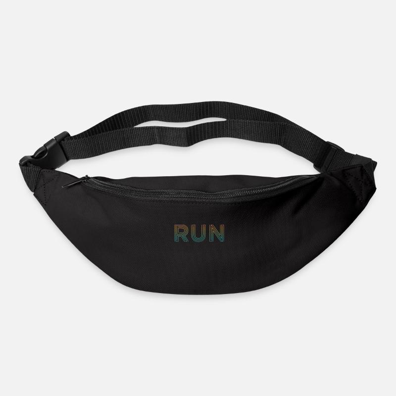 Für Läufer: RUN - Gürteltasche - Schwarz