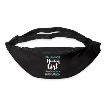 I'm an Ice Hockey Girl Ice Hockey Player - Bum bag - black - Front