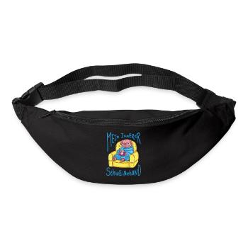 Lustiger Mein innerer Schweinehund - Gürteltasche - Schwarz - Vorne